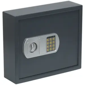 Heavy-Duty Electronic Key Cabinet Safe for 50 Keys - Secure Wall Mount