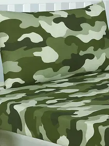 Army Camouflage Double Fitted Sheet and Pillowcase Set