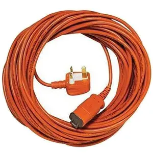 SPARES2GO 15 Metre Mains Cable & Lead Plug compatible with Flymo Garden Vacuum Leafblower Mower Trimmer 15m