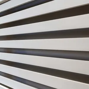 White Horizontal Line Design Radiator Cover - Small