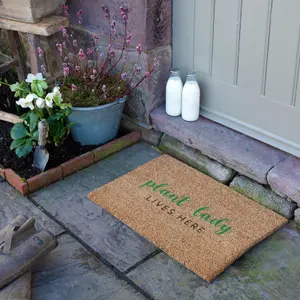 Plant Lady Lives Here Doormat (60 x 40cm)