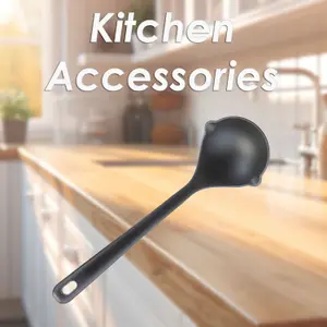 Ladle Heat Resistant Ladle Kitchen Recycled Materials Black