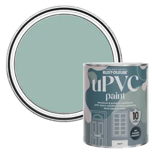 Rust-Oleum Coastal Blue Matt UPVC Paint 750ml