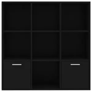 Arundhati Bookcase Black / 98cm H x 98cm W x 30cm D