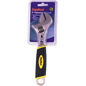 SupaTool Adjustable Wrench With Power Grip Chrome (20cm)