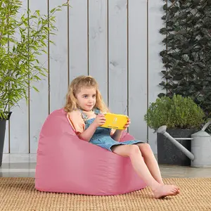 Veeva Kids Classic Bean Bag Chair Red / 50cm H x 53cm W x 53cm D