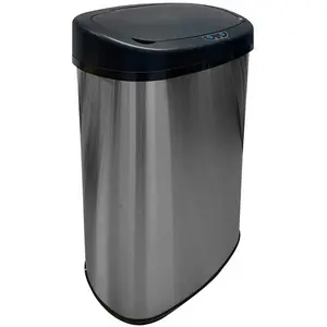 Hallum Stainless Steel 58 Litre Motion Sensor Rubbish Bin