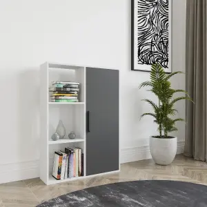 Decorotika Patrick 3 Shelves and a Cabinet Bookcase