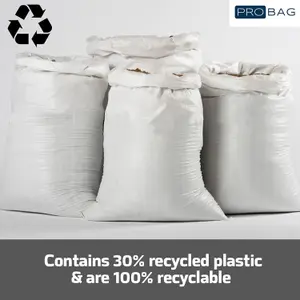 PRObag- Woven Rubble Sacks - HEAVY DUTY - Industrial Grade Builders Sack - Woven PP Sacks - Thick, strong & robust sacks