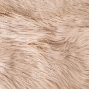 6 Pelt Beige Sheepskin Rug - Large