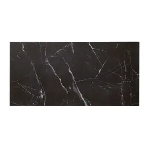 Elegance Black Gloss Marble effect Ceramic Floor Tile Sample