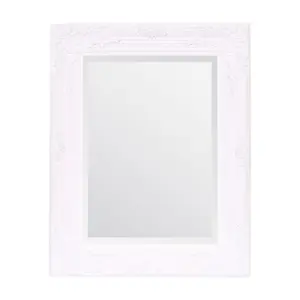 Andrews Flat Wall Mirror White Matte / 42cm x 53cm W