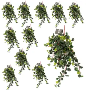 70cm UV Resistant Artificial Geranium Bush