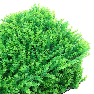 6 Pcs Artificial Grass Plant Wall Panel, Artificial Leaves Hedge Greenery Wall Panel