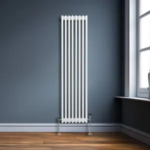 Traditional 3 Column Radiator - 1800 x 382 mm - White