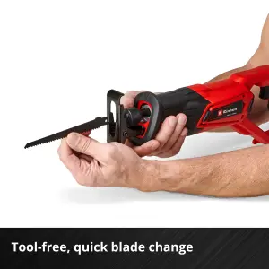 Einhell Power X-Change Cordless Reciprocating Saw - Includes Saw Blade - With Battery And Charger - TE-AP 18/22 Li