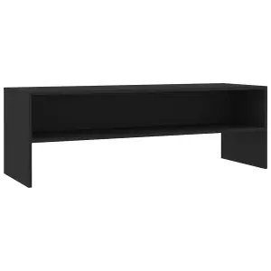 vidaXL TV Cabinet Black 120x40x40 cm Engineered Wood