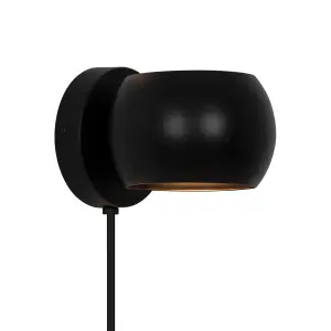 Nordlux Belir Indoor Spotlight Wall Light in Black (Height) 11cm