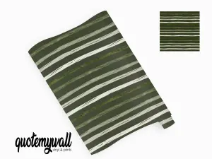 QuoteMyWall Dark Green Ombre Stripes Vinyl Furniture Wrap For Furniture & Kitchen Worktops