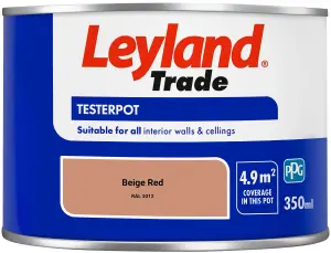 Leyland Trade Vinyl Matt Walls & Ceilings Emulsion Paint Beige Red (RAL 3012) 350ml Tester