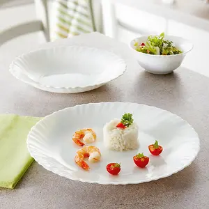 URBNLIVING 30cm Diameter White Round Plate