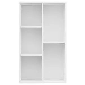 Berkfield Book Cabinet/Sideboard White 50x25x80 cm Engineered Wood