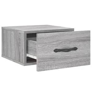 Berkfield Wall-mounted Bedside Cabinets 2 pcs Grey Sonoma 35x35x20 cm