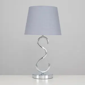 Champagne 48.5cm Table Lamp Grey / No