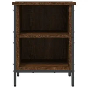 Shoe Cabinet Brown Oak 38x35x50 cm Engineered Wood