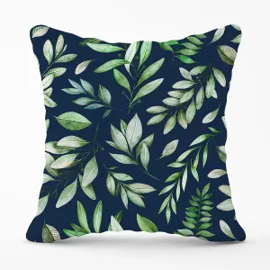 Watercolor Leaves Outdoor Cushion 45cm x 45cm