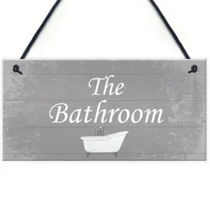 Red Ocean Bathroom Sign For Door Bathroom Sign Accessories Shabby Chic Toilet Loo Sign