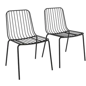 Bourquin Side Chair (Set of 2) Black