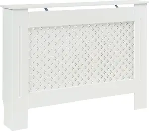 Medium White Radiator cover 820mm(H) 1120mm(W) 190mm(D)