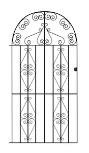 STIRA Metal Tall Bow Top Gate 1067mm GAP x 1905mm High ST44ZP