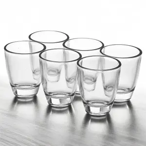 Queensway Home & Dining 6cm Height 6Pcs Small Shot Glasses Tumblers Vodka Liquor Whiskey Pub Party Glassware