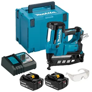 Makita DBN600RMJ 18v Cordless 2nd Second Fix Framing Finishing Nailer 16g - 4ah