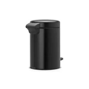 Brabantia NewIcon 3 Litre Soft Closing Pedal Bin Matt Black