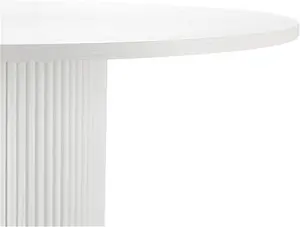 DUSK Hattie Panel 4-6 Seater Dining Table - White