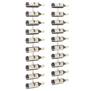 Janssen 10 Bottle Wall Mounted Wine Rack White