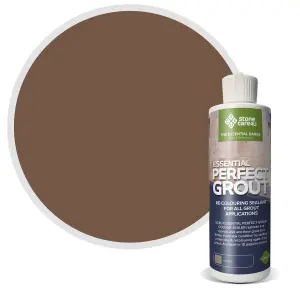 Stonecare4U - Perfect Grout Colour Sealer 237ml (Coffee) Restore & Renew Old Kitchen, Bath, Wall & Floor Grout