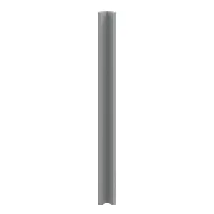 GoodHome Alpinia Matt Slate Grey Painted Wood Effect Shaker Matt slate grey wood effect Tall Wall corner post, (W)59mm