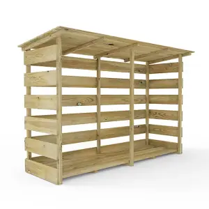 Everest Wooden Log Store (Double - 190cm Wide, 123cm Tall)