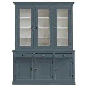 Berardina Display Cabinet Blue Grey