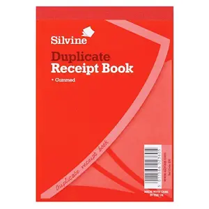 Silvine Duplicate 100 Sheets Cash Receipt Book (Pack Of 12) May Vary (Pack Of 12)