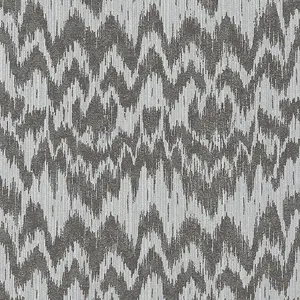 Galerie Escape Grey, Silver, Black Glitter Chevron Smooth Wallpaper