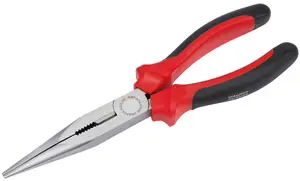 Draper Heavy Duty Long Nose Pliers with Soft Grip Handles, 200mm 68300