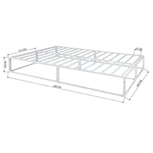 Laurent Bed Frame White / Kingsize (5')