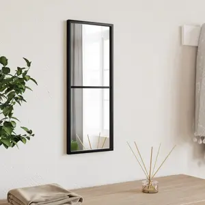 Mikayia Wall Mirror Black 40cm H x 40cm W