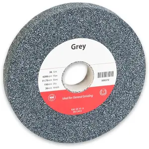 Axminster Aluminium Oxide Grey Grinding Wheel - 150 x 20 x 31.75mm 36G