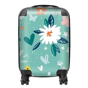 Garden Summer Flowers Suitcase - Small